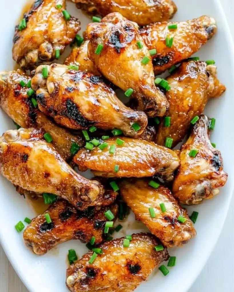 Grilled Honey Garlic Chicken Wings Recipe