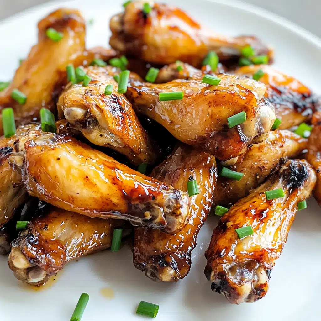 Grilled Honey Garlic Chicken Wings Recipe - Recipe Image