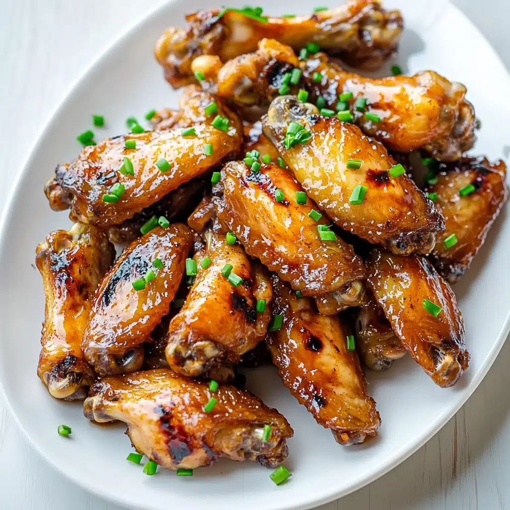 Grilled Honey Garlic Chicken Wings Recipe - Recipe Image