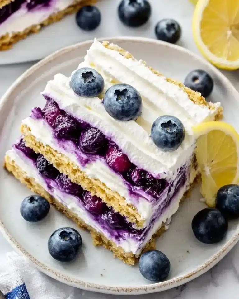 Blueberry Lemon Icebox Cake Recipe