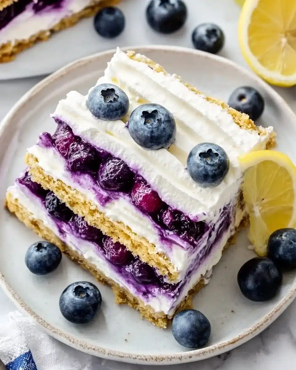 Blueberry Lemon Icebox Cake Recipe