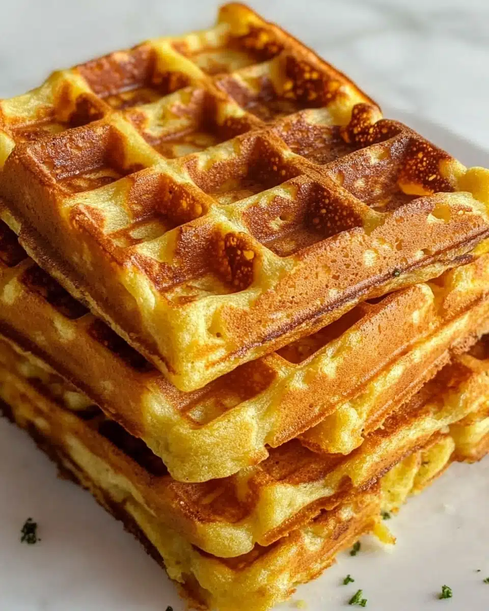 Jalapeño Cheddar Cornbread Waffles Recipe