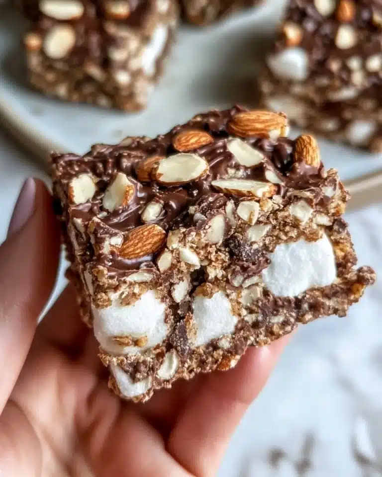 Rocky Road Rice Krispie Bars Recipe