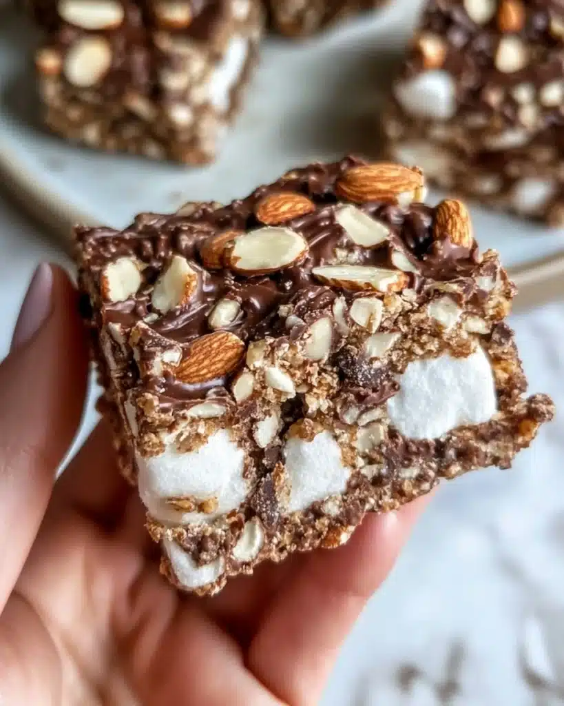 Rocky Road Rice Krispie Bars Recipe