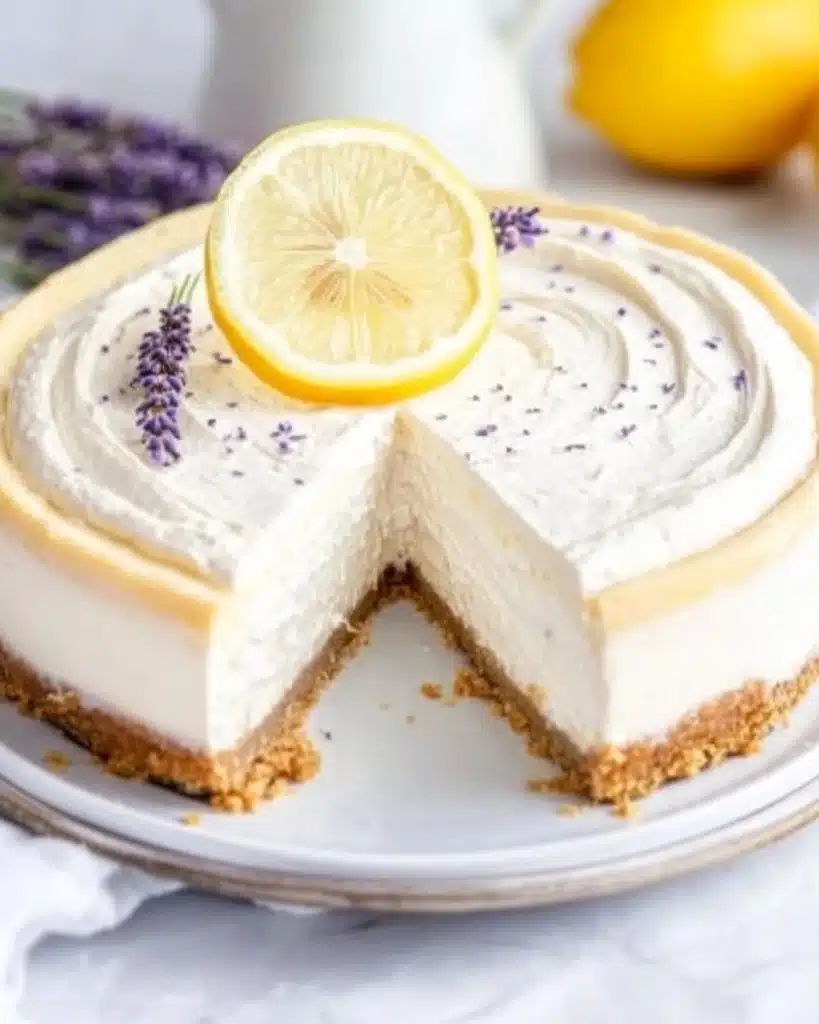 Lemon Lavender Mascarpone Cheesecake Recipe