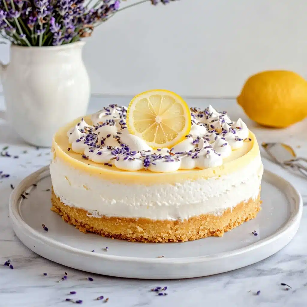Lemon Lavender Mascarpone Cheesecake Recipe - Recipe Image