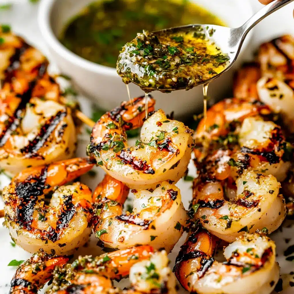 Garlic Grilled Shrimp Skewers Recipe - Recipe Image