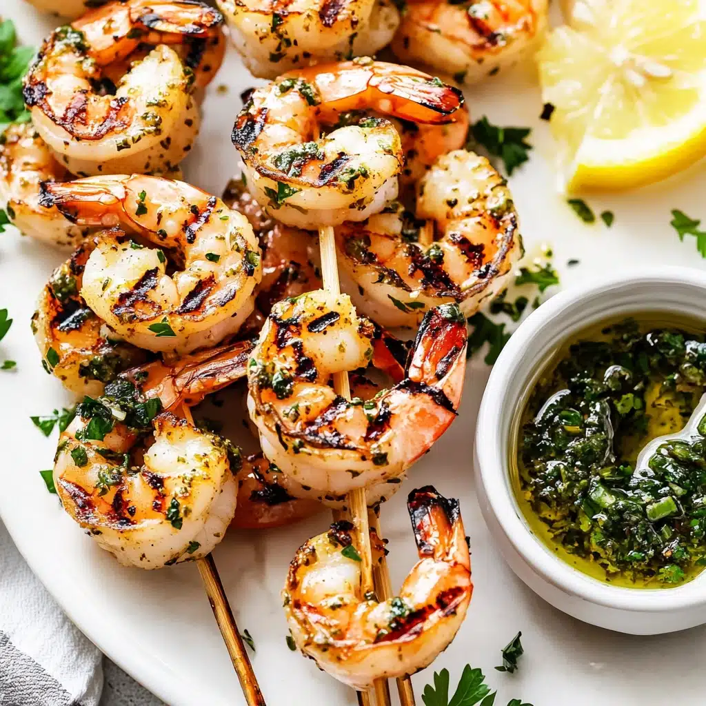 Garlic Grilled Shrimp Skewers Recipe - Recipe Image