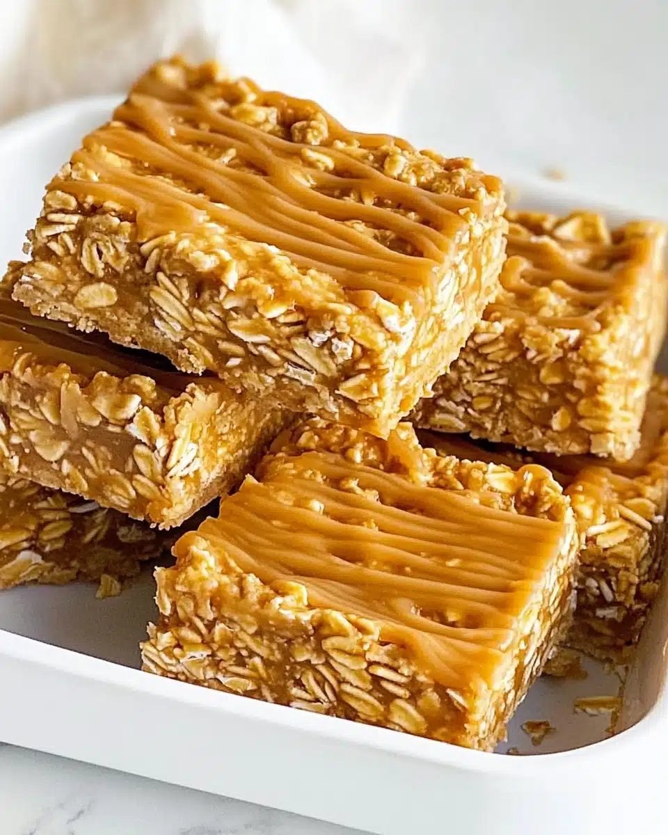 Peanut Butter Oatmeal Bars Recipe