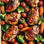 ONE PAN Balsamic Chicken and Veggies Recipe