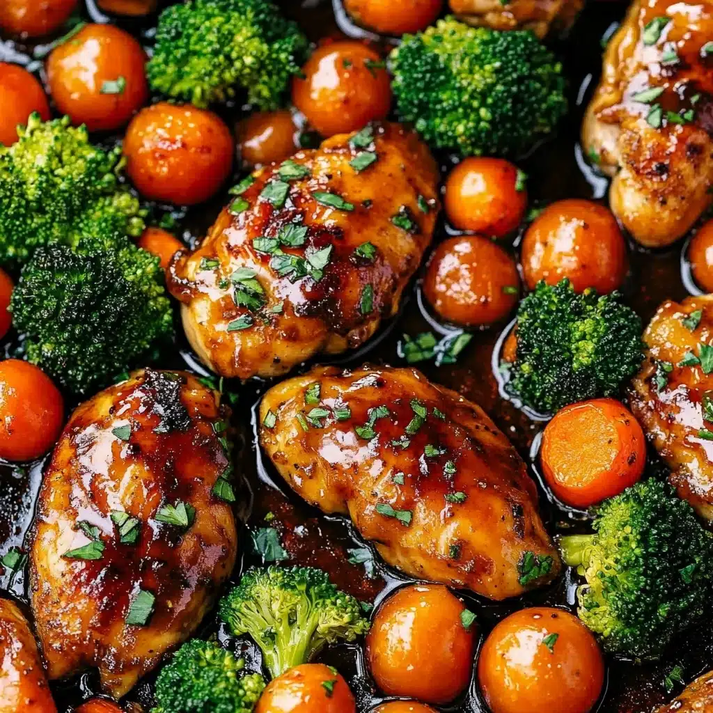 ONE PAN Balsamic Chicken and Veggies Recipe - Recipe Image
