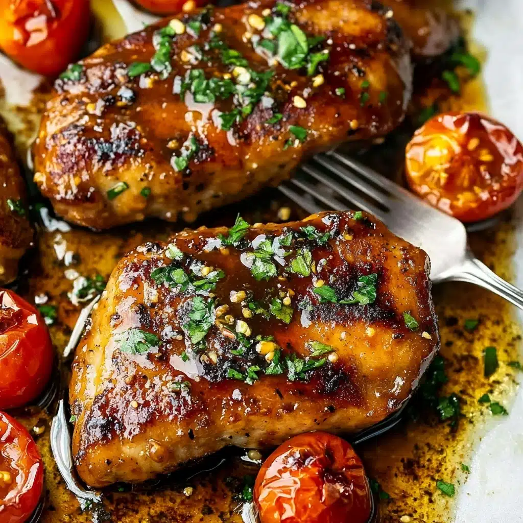 ONE PAN Balsamic Chicken and Veggies Recipe - Recipe Image