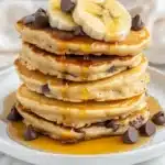 Banana Chocolate Chip Air Fryer Pancakes Recipe