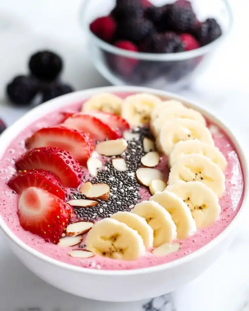 Strawberry Coconut Lime Smoothie Bowl Recipe