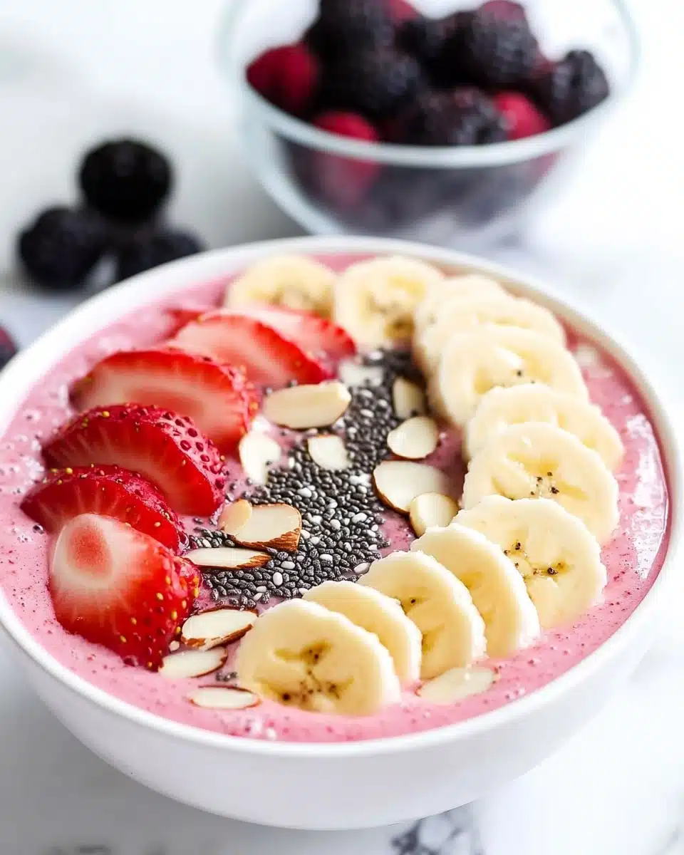 Strawberry Coconut Lime Smoothie Bowl Recipe