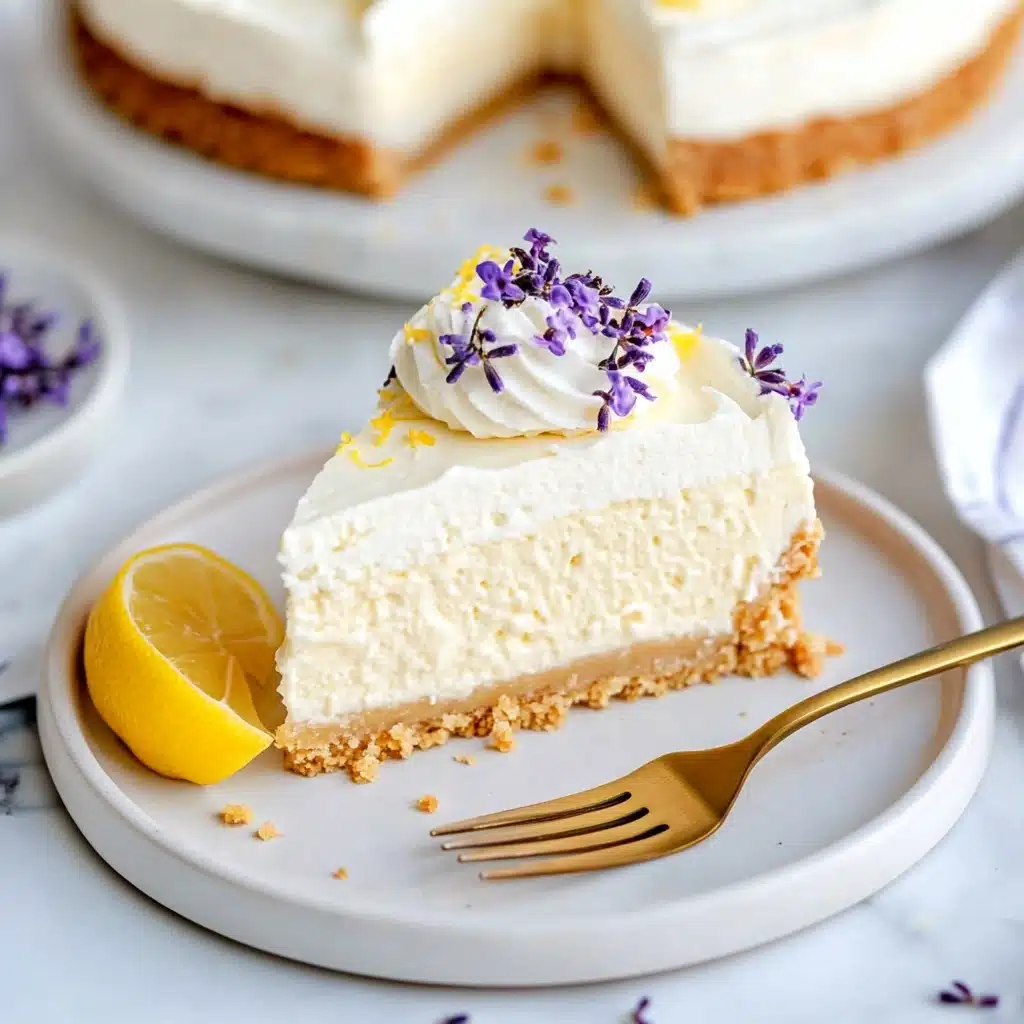 Lemon Lavender Mascarpone Cheesecake Recipe - Recipe Image