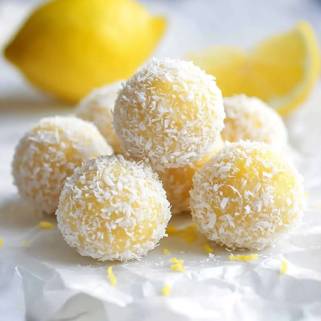 No Bake Coconut Lemon Energy Balls Recipe - Recipe Image