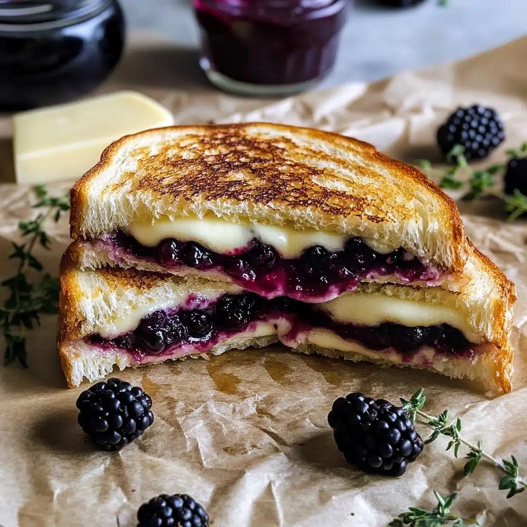 Blackberry Balsamic and Brie Grilled Cheese Recipe - Recipe Image