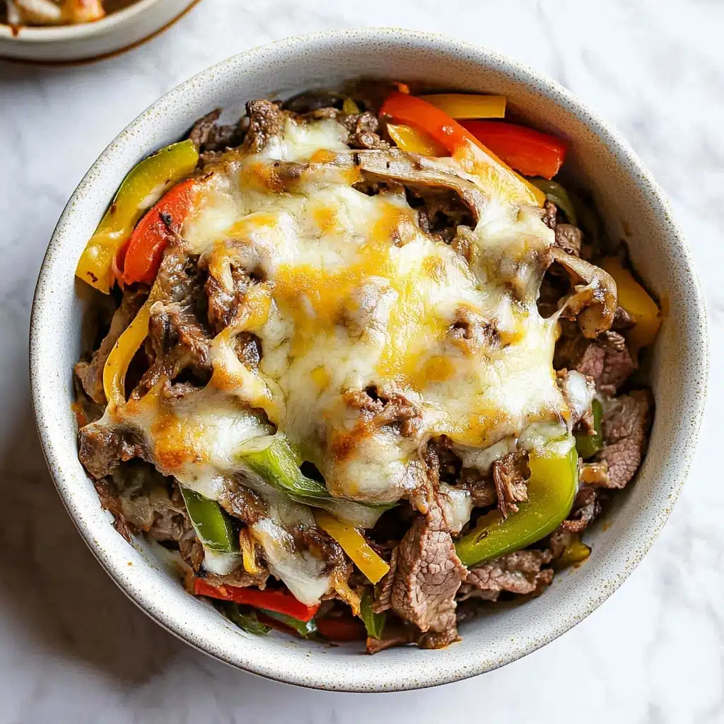 Philly Cheesesteak Casserole Recipe - Recipe Image