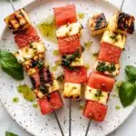 Watermelon Halloumi Skewers Recipe