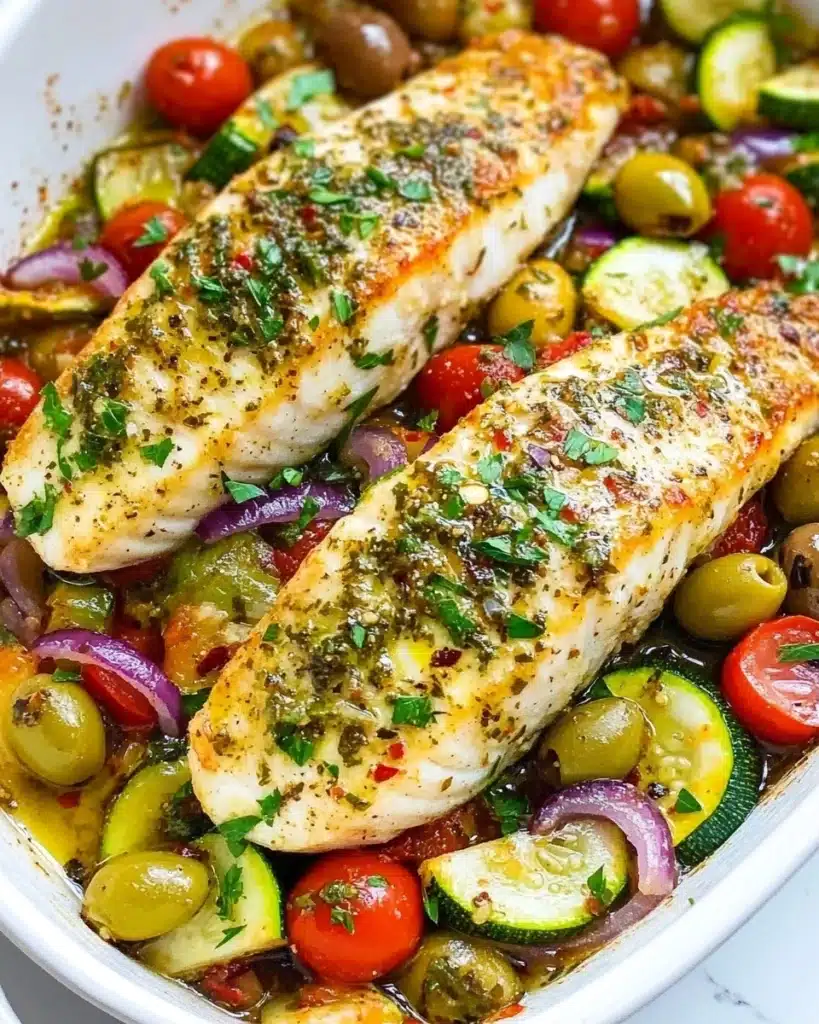 Easy Mediterranean Baked Fish Recipe