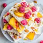 Peach Melba Yogurt Bark Recipe
