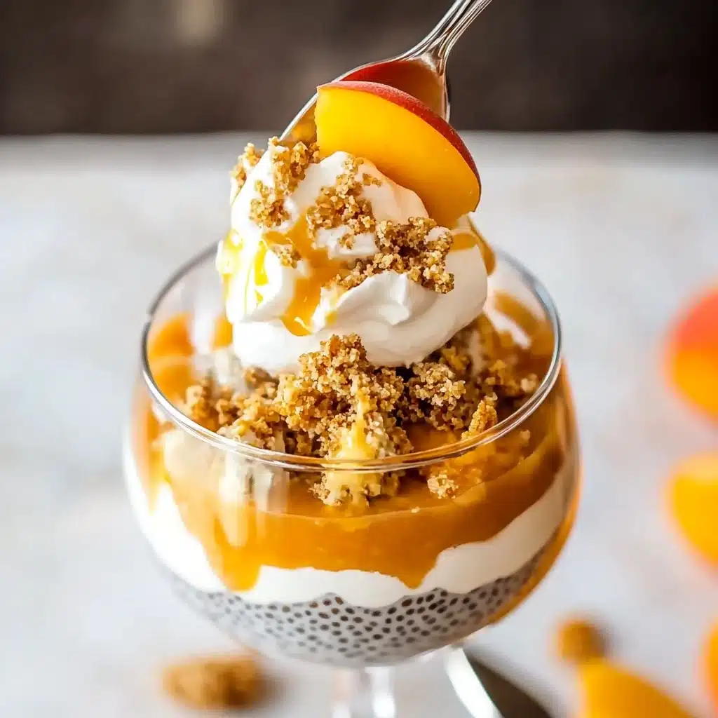 Peaches Pudding with Chia Seeds Recipe - Recipe Image
