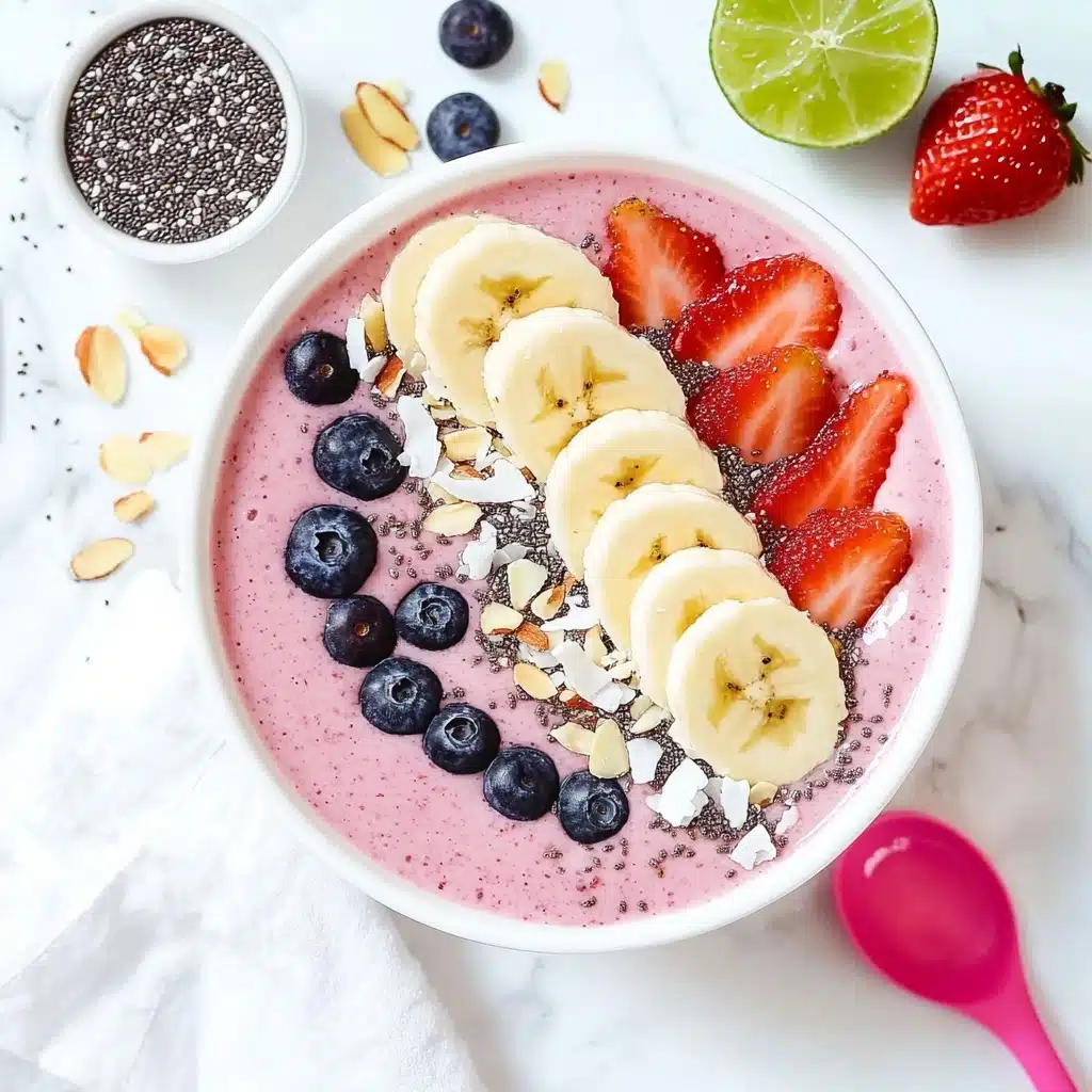 Strawberry Coconut Lime Smoothie Bowl Recipe - Recipe Image