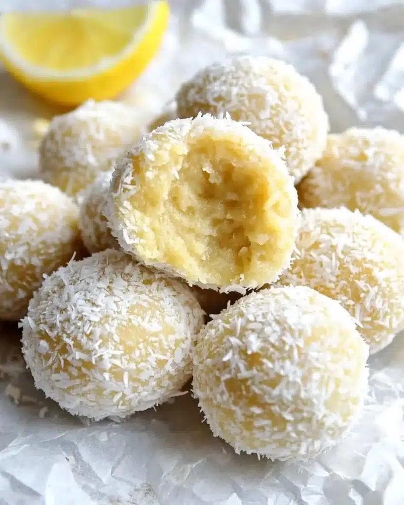 No Bake Coconut Lemon Energy Balls Recipe