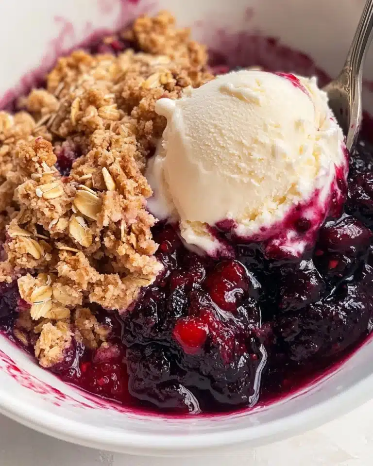 Microwave Berry Crumble Recipe