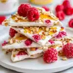 Peach Melba Yogurt Bark Recipe