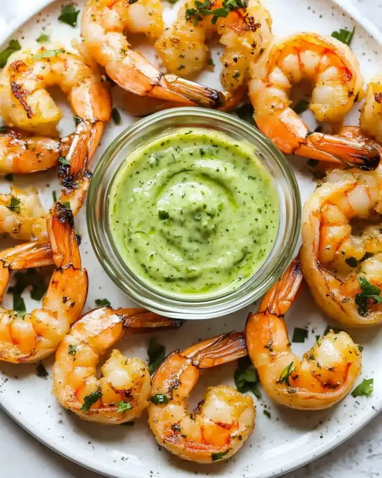 Chili Lime Shrimp with Avocado Crema Recipe