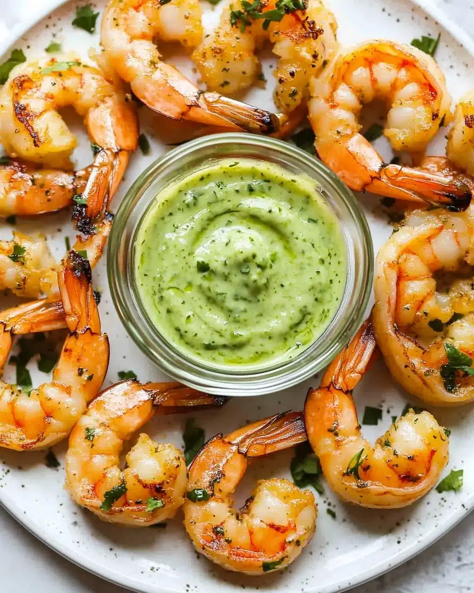 Chili Lime Shrimp with Avocado Crema Recipe