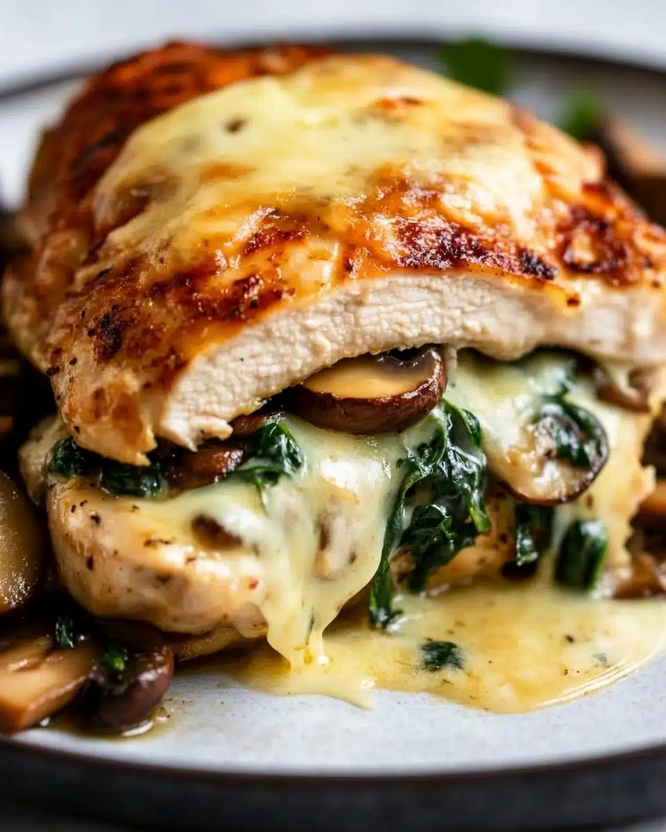Mushroom Stuffed Chicken Breast Recipe