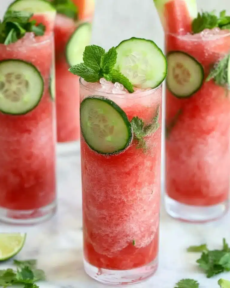 Watermelon + Cucumber Cooler Recipe