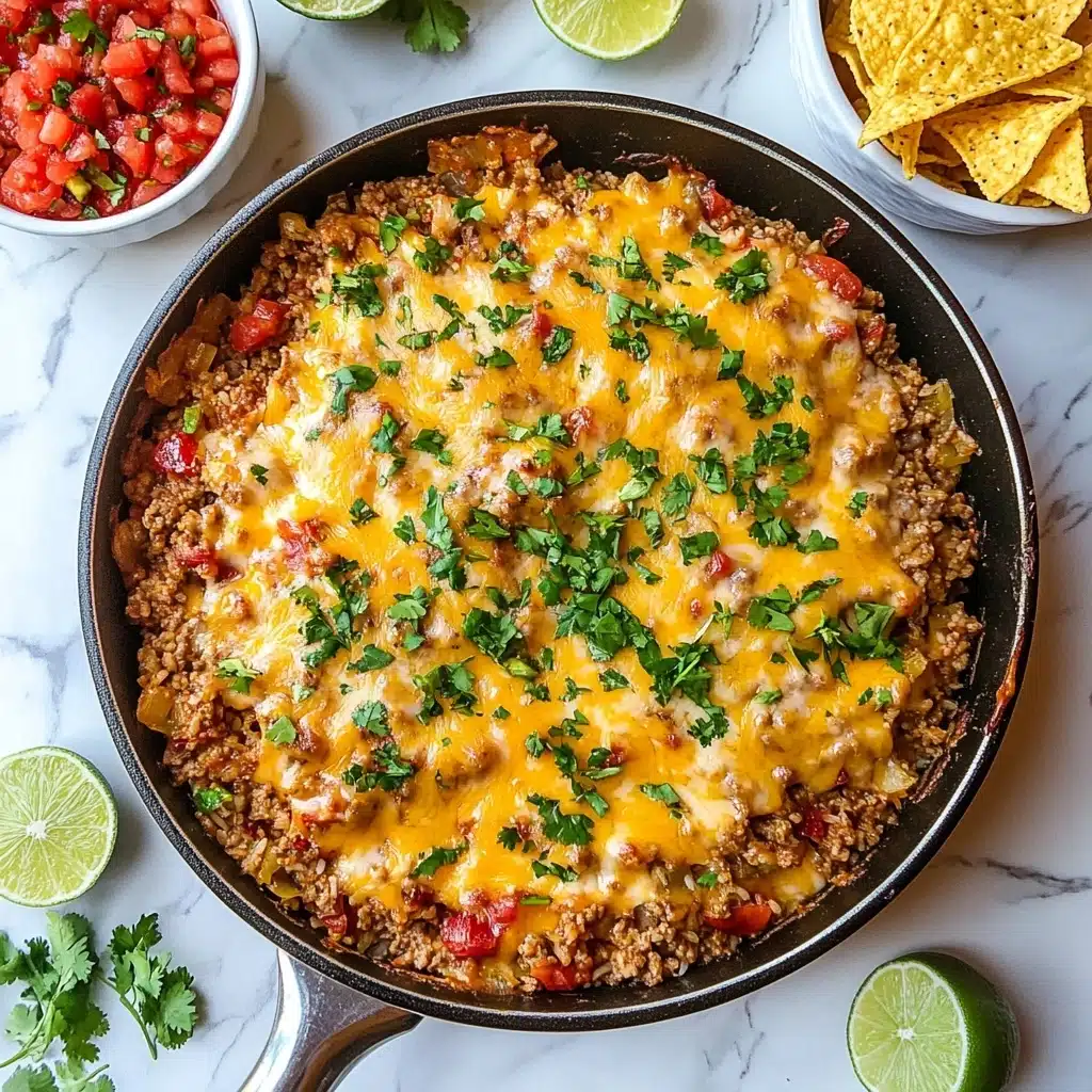 Mexican Taco Rice Skillet Recipe - Recipe Image