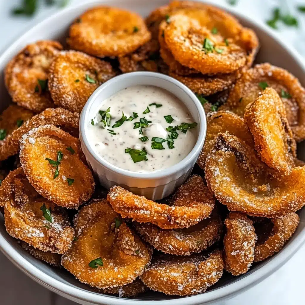 Fried Sliced Mushrooms with Ranch Recipe - Recipe Image