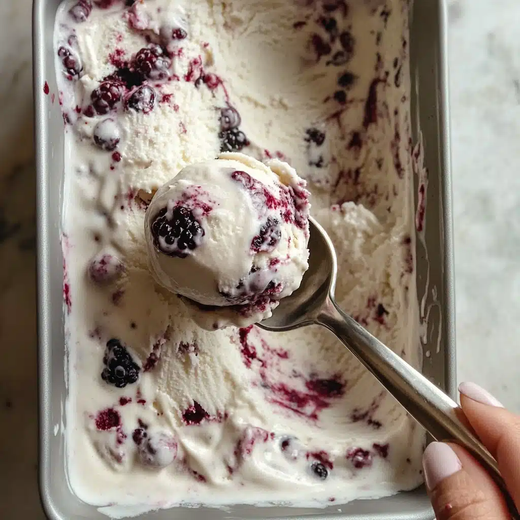 No-Churn Chocolate Cherry Ice Cream Recipe - Recipe Image