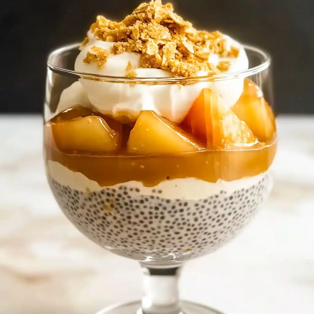 Peaches Pudding with Chia Seeds Recipe - Recipe Image