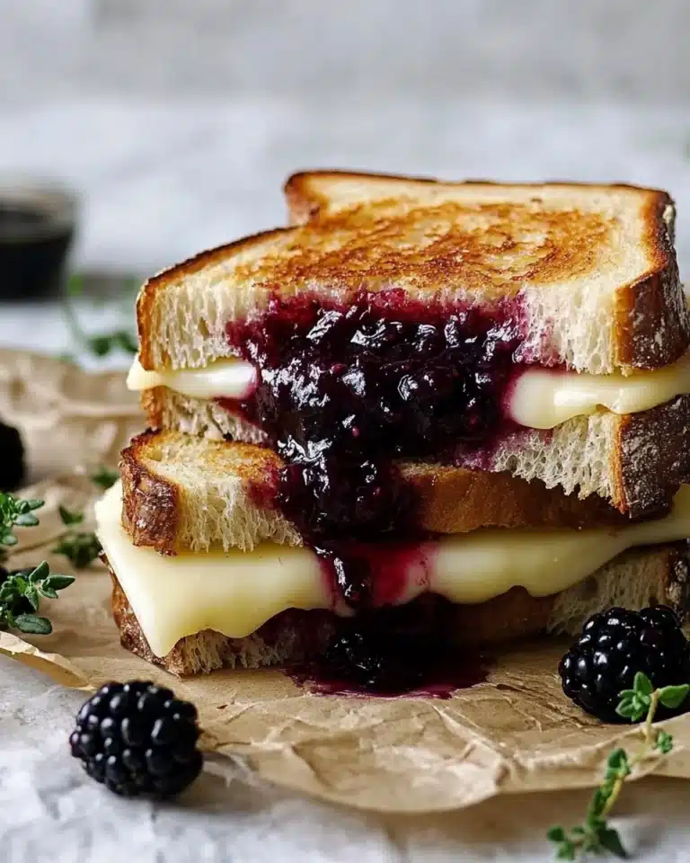 Blackberry Balsamic and Brie Grilled Cheese Recipe