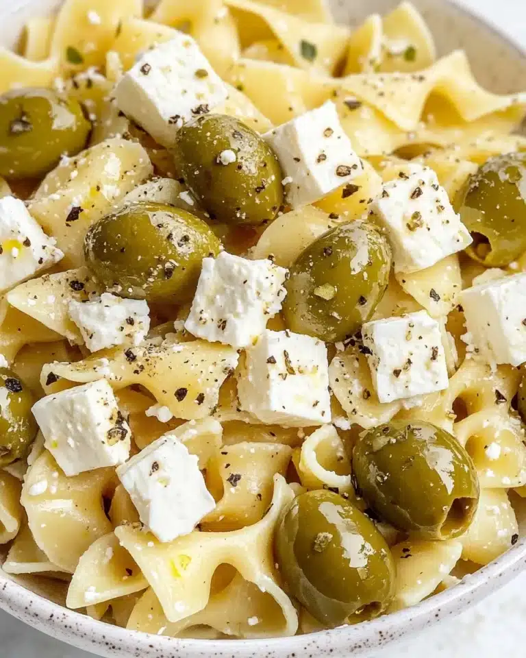 Dirty Martini Pasta Salad Recipe