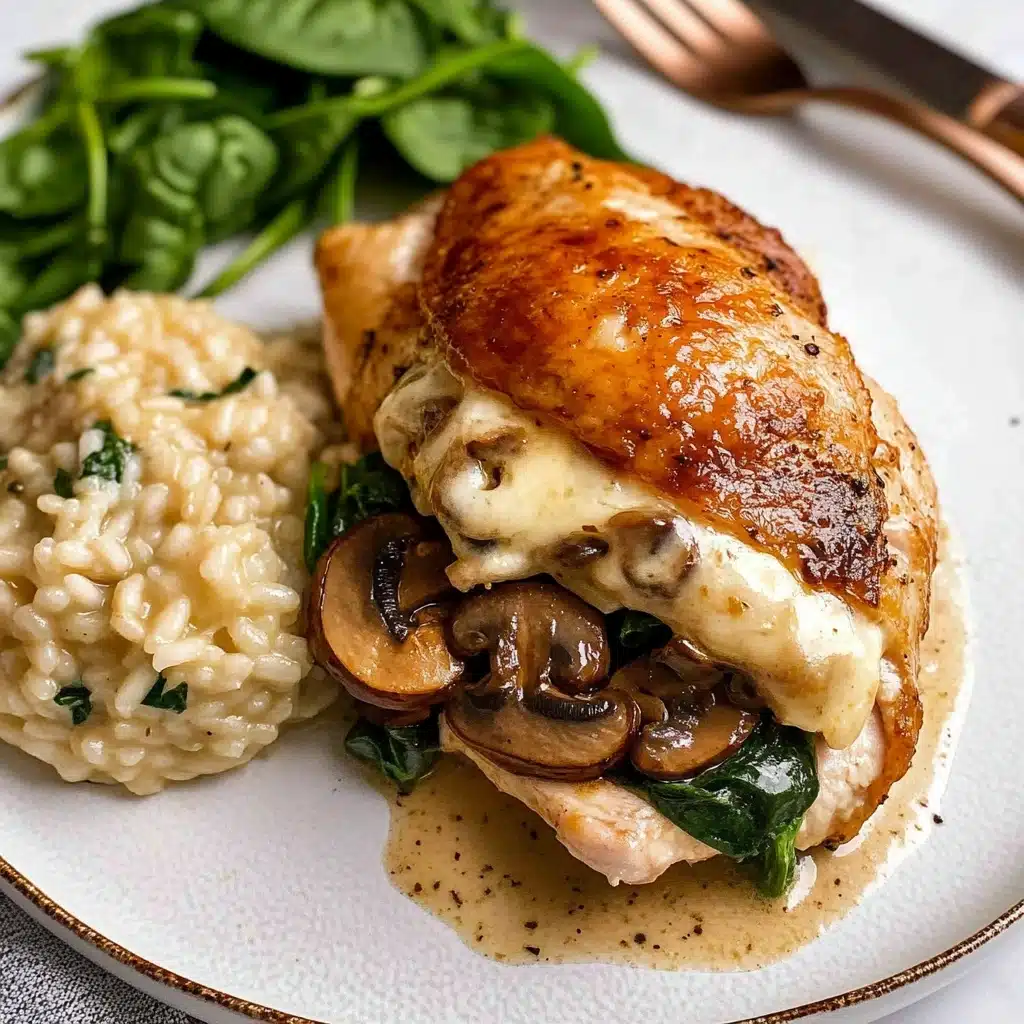 Mushroom Stuffed Chicken Breast Recipe - Recipe Image