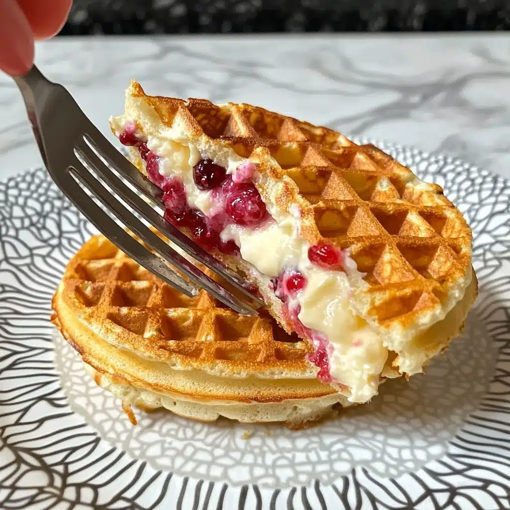 Easy Frozen Waffle Sweet Breakfast Sandwich Recipe - Recipe Image