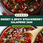 Sweet and Spicy Jalapeno Strawberry Jam Recipe