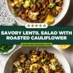 Warm Lentil Salad with Cauliflower Recipe