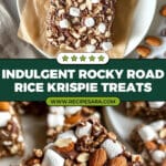 Rocky Road Rice Krispie Bars Recipe