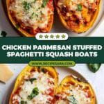 Chicken Parmesan Stuffed Spaghetti Squash Recipe
