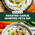Roasted Garlic Whipped Feta Dip Recipe
