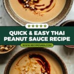 Easy Thai Satay Peanut Sauce Recipe