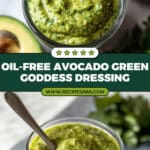 Avocado Green Goddess Dressing (Oil-Free) Recipe